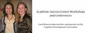 Carol Brown trains teachers in cognitive development curriculum.