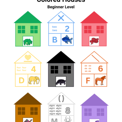 Equipping Minds Colored Houses Beginner Level Cards